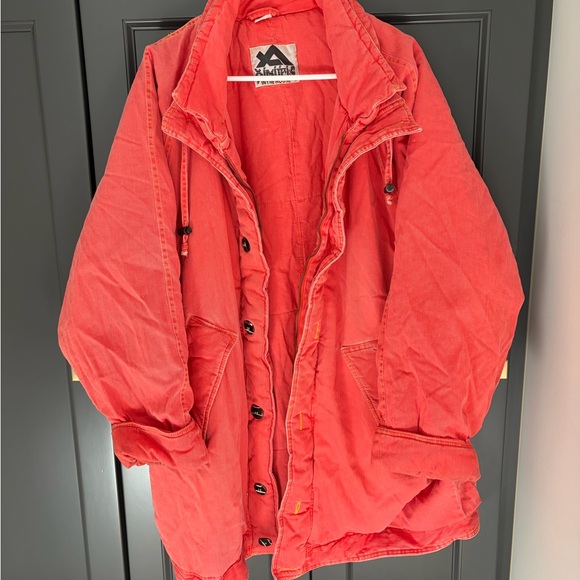 J. America Jackets & Blazers - J. America Vibrant Salmon Trench Coat
